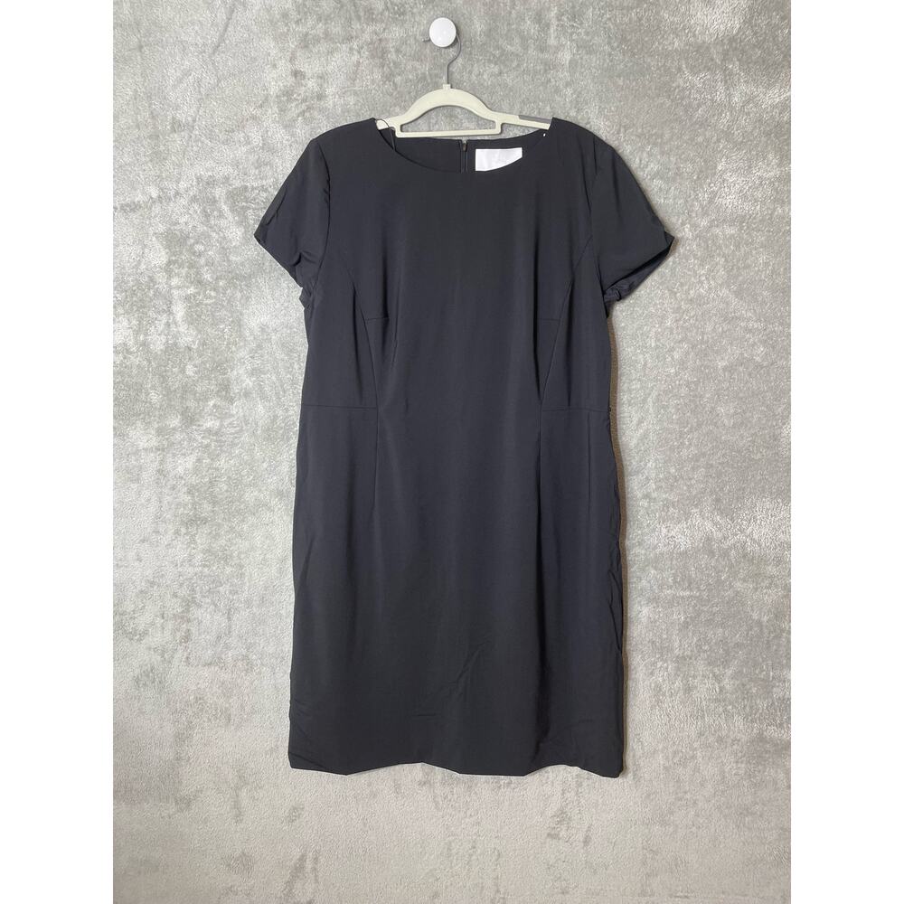Boss Hugo Boss Dress Size Large Black Cap Sleeve Minimalist Office
